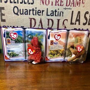 Beanie Babies McDonald’s Rex and Steg Bundle